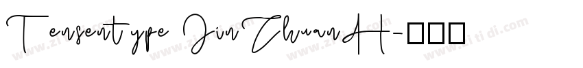 Tensentype JinZhuanH字体转换
